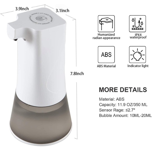 Automatic sensor soap dispenser - rechargeable - Picture 6 of 6